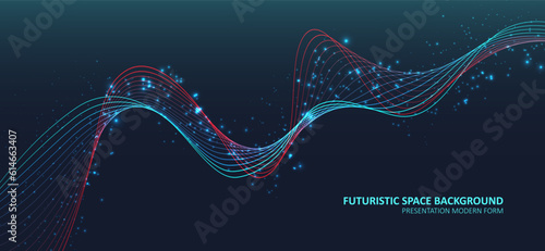 Abstract colored dynamic waves.