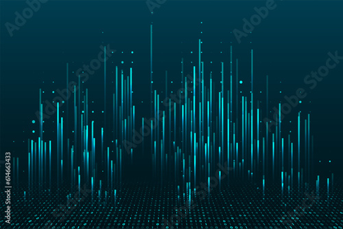 Abstract big data visualization.