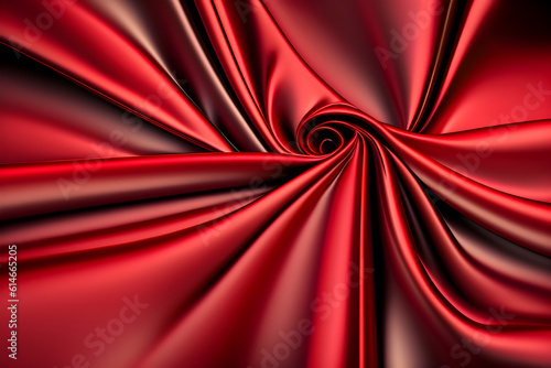 Red silk satin fabric luxury, perfect for design background, Created with generative AI tools