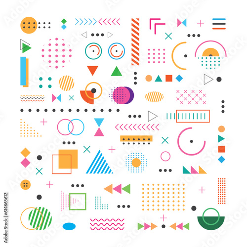 Aesthetic design illustration about abstract geometric pattern background.