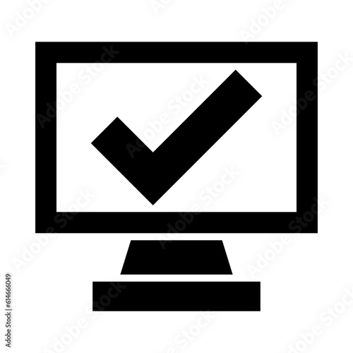 Checkin Glyph Icon Design