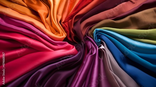 Vibrant fabric of clothes