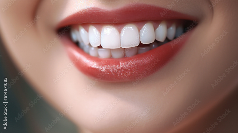 close up of a beautiful smile . generative AI close up of a beautiful smile . generative AI