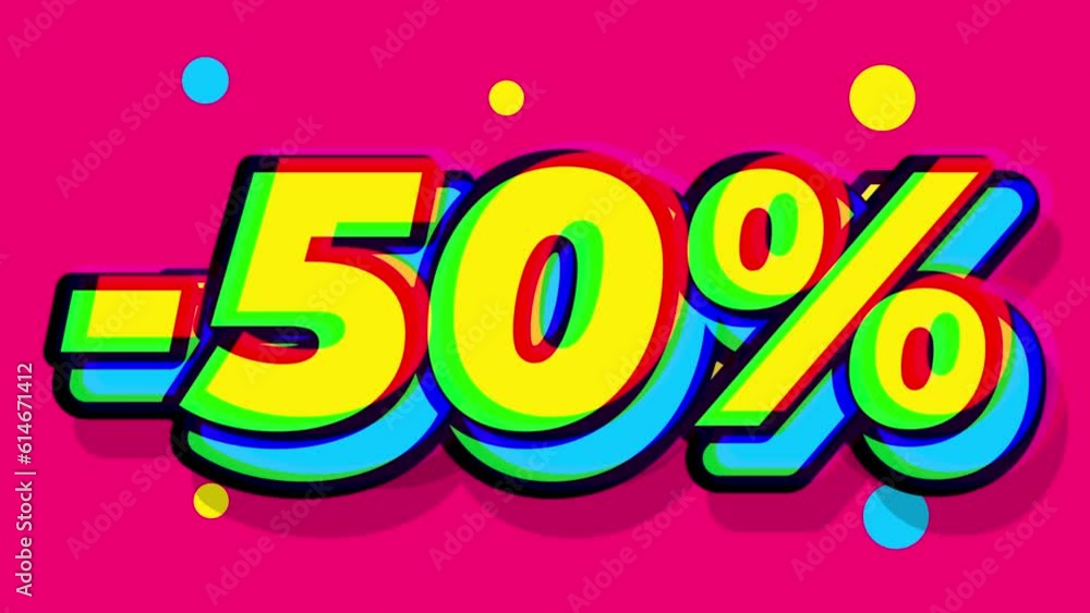 Discount sign animation for marketing promotion Discount sign animation for marketing promotion