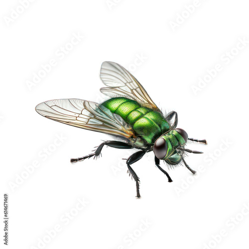 Fly isolated on white created with Generative AI