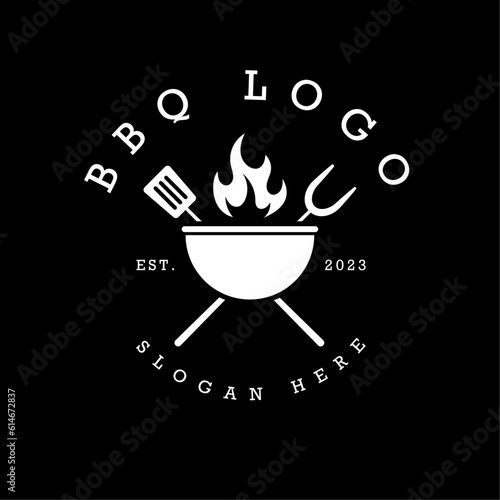 Barbecue logo design. Food or grill template.