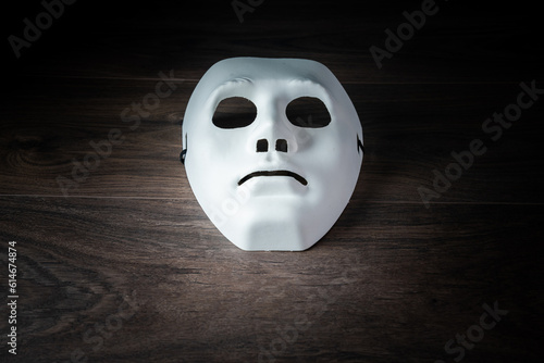 White mask on the table