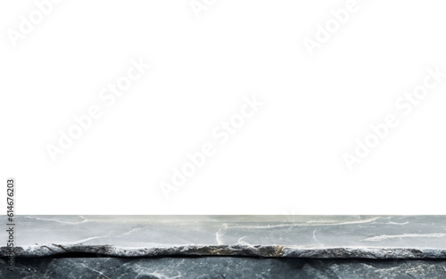 stone board podium empty table isolated white background