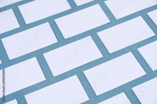 A lot of empty business cards