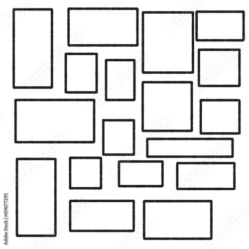 black and white frame