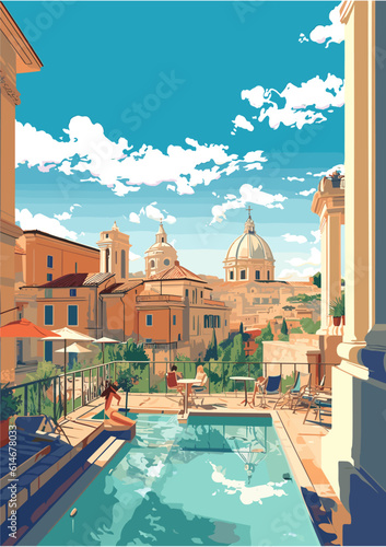 rome picture illustration