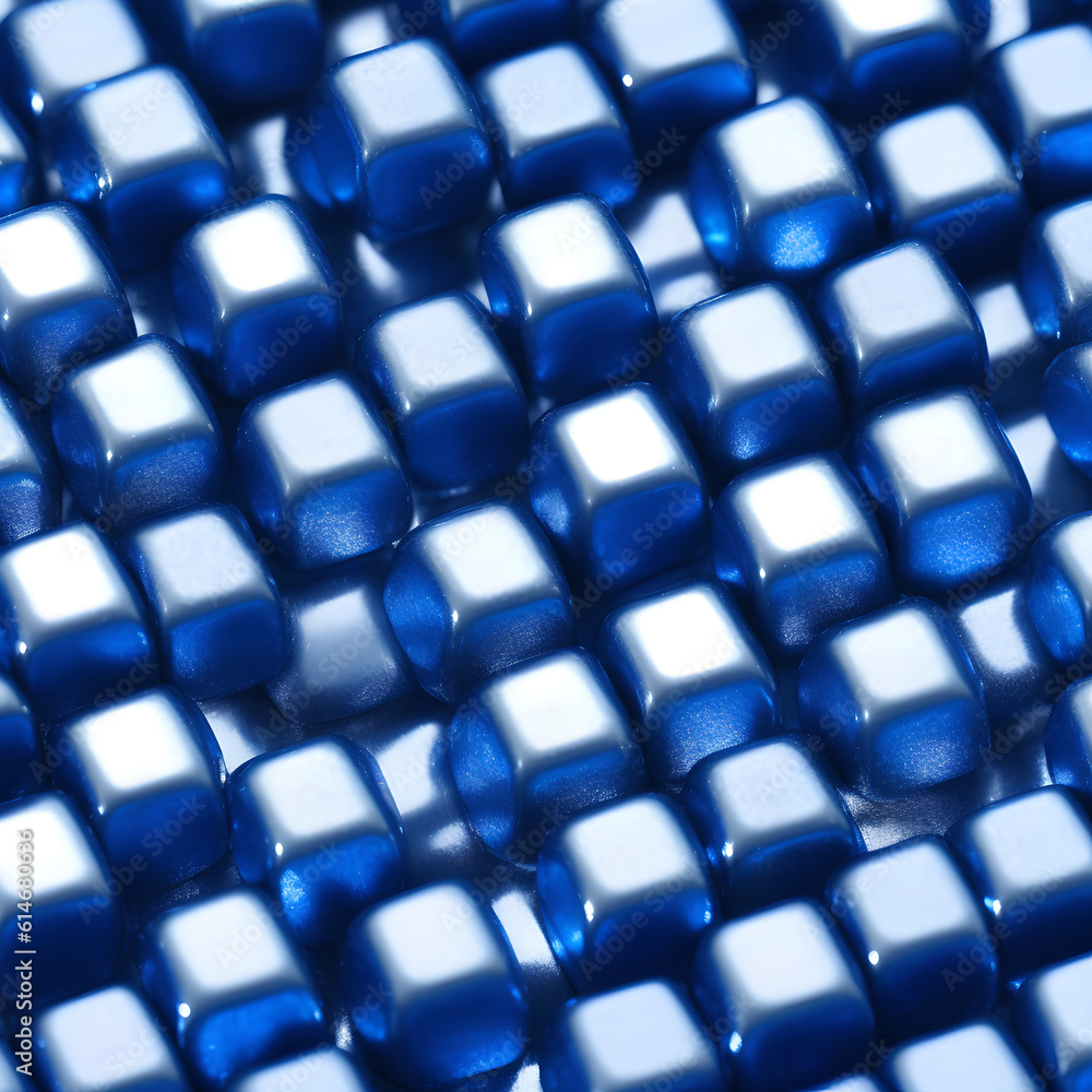 Abstract blue cubes background. Generative AI Abstract blue cubes background. Generative AI