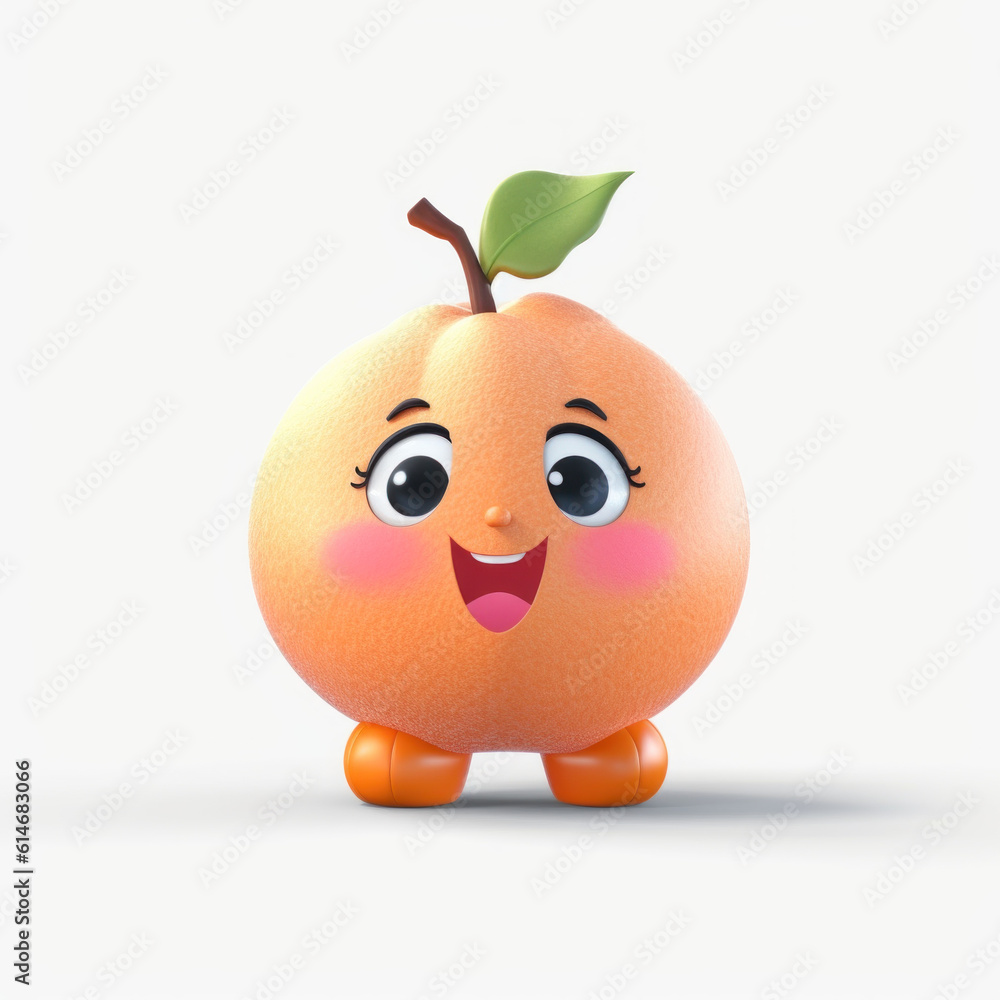 Fototapeta premium Cute 3D Fruit Character