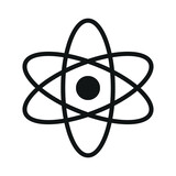 atom sign symbol vector color icon