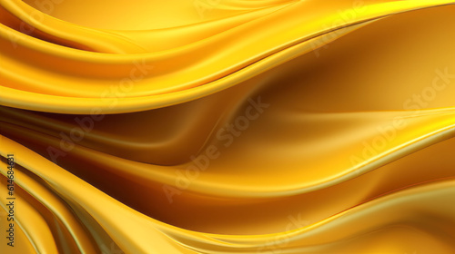 Illustration of a vivid yellow fabric texture in close up view
