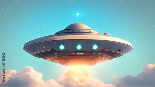 ufo in space generated by Ai