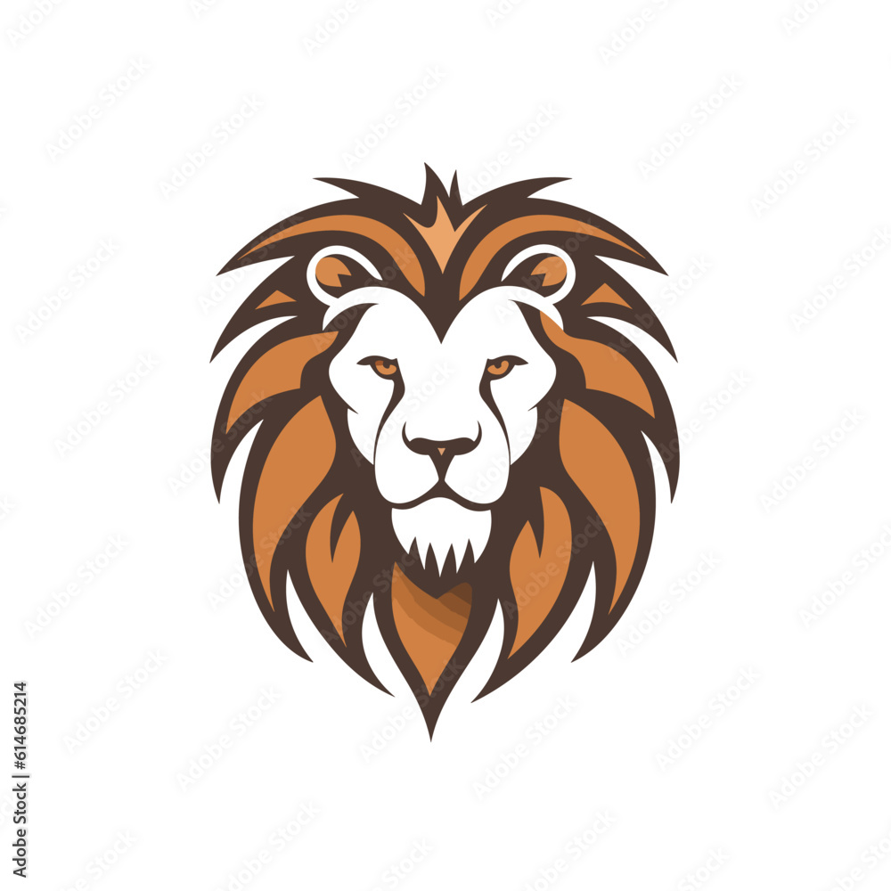Lion logo in minimalism
