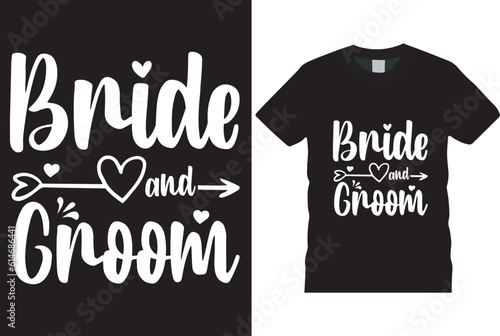 bride and groom t-shirt