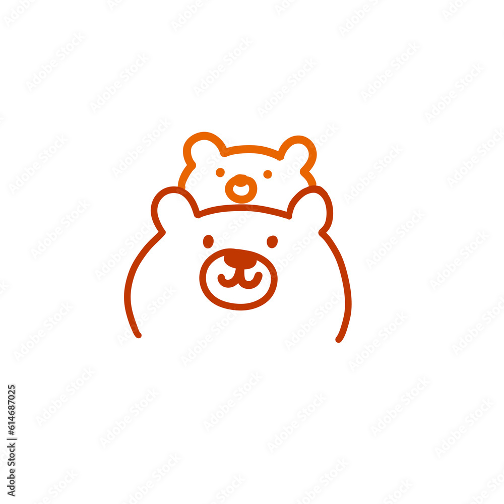 Fototapeta premium 2 bear 