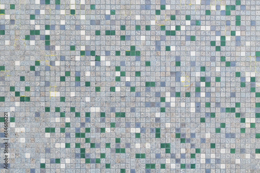 Fototapeta premium Small ceramic tiles pattern as background