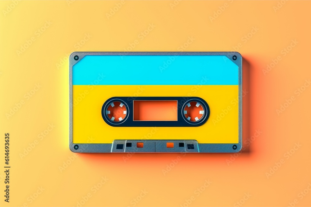 Cassette tape mix. Generate Ai