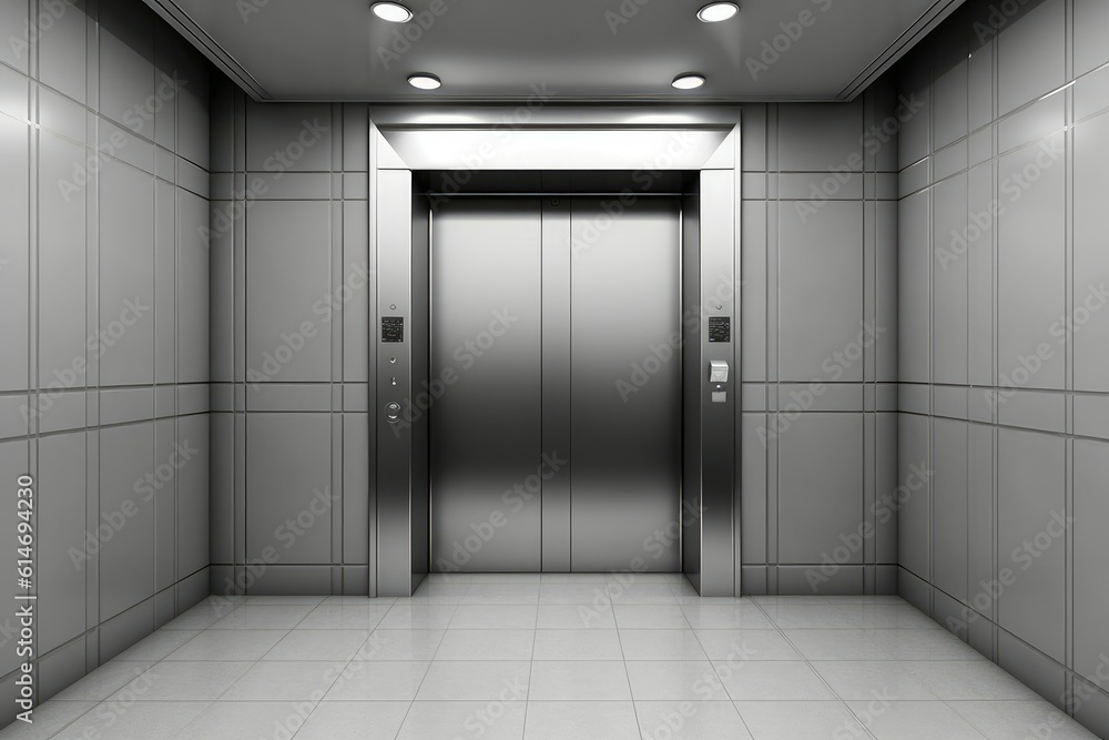 Elevator mockup background. Generate Ai Elevator mockup background. Generate Ai