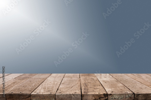 empty wooden table