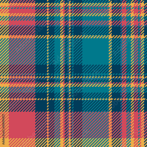 Plaid check background of texture pattern vector with a tartan fabric textile seamless.