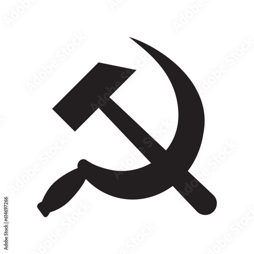 hammer and sickle, soviet union, vector illustration 