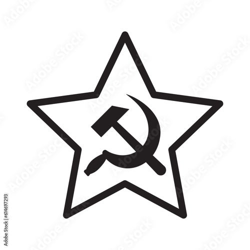 hammer and sickle, soviet union, vector illustration 