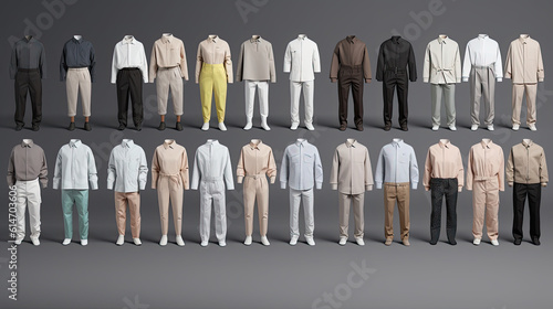 Isolated Clothing Cutouts for Generative AI: Front and Back View