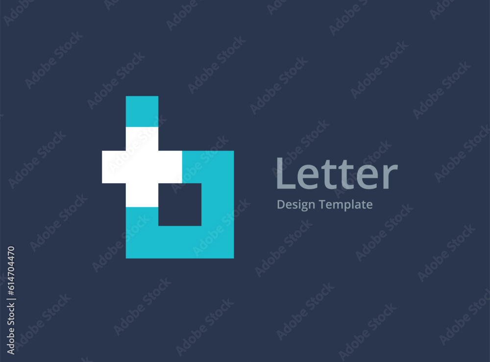 Letter B cross plus medical logo icon design template elements Letter B cross plus medical logo icon design template elements