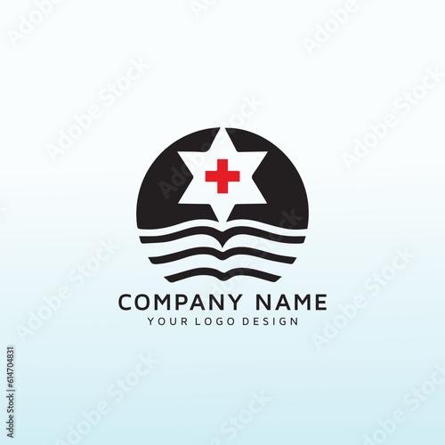 medical sign vector logo design