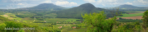 Fotografi View Badacsony and Szigliget from Csobanc in Balaton Highlands