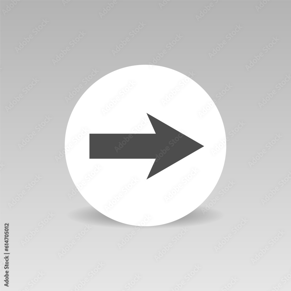 Simple arrow vector icon direction cursor click element Simple arrow vector icon direction cursor click element