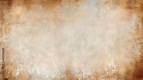 Watercolor old brown background texture. Generative AI.