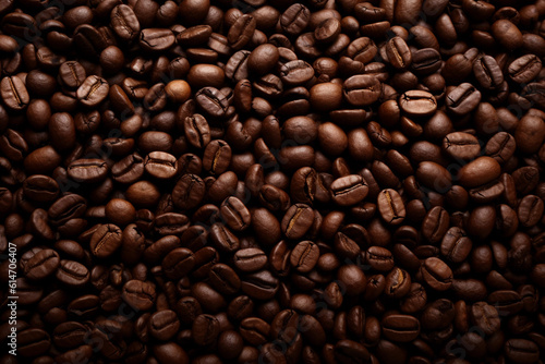 Coffee Beans Background - Generative AI.