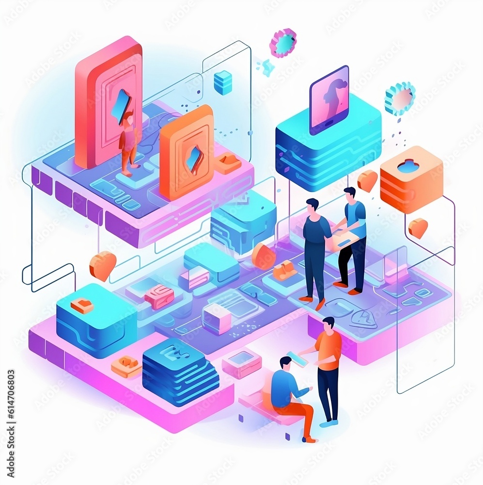 Fototapeta premium social network concept