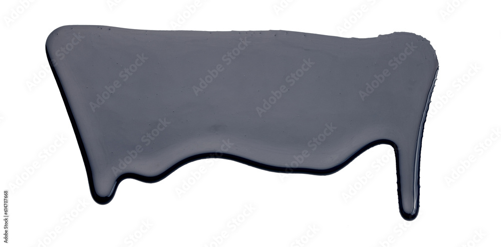 Paint drops flowing down on white paper. Black ink blots abstract background Paint drops flowing down on white paper. Black ink blots abstract background