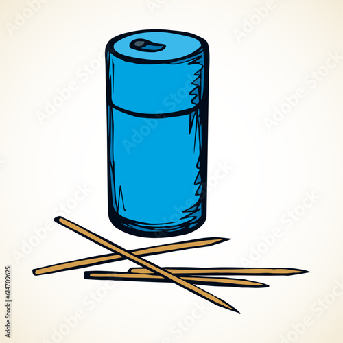 Toothpicks. Vector drawing