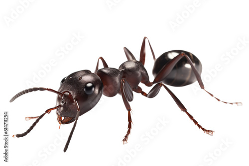 ant isolated on transparent background generative AI.