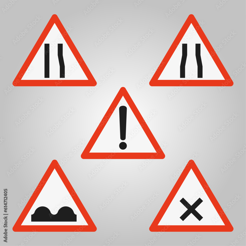 road signs vector design road signs vector design