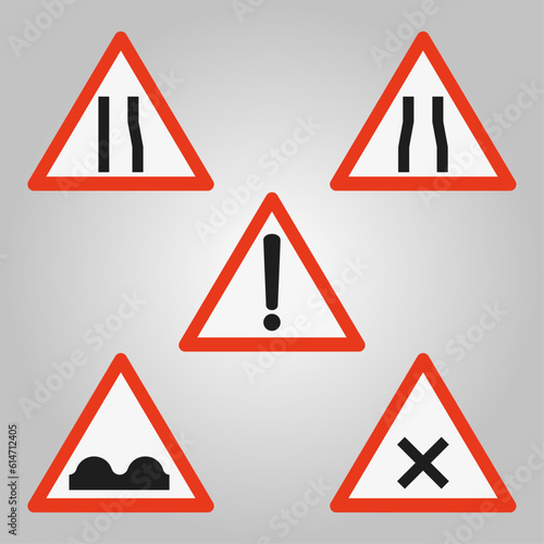road signs vector design