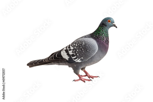 pigeon isolated on white generative AI.