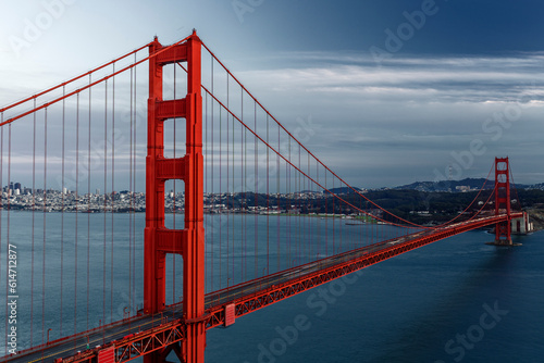 dusk at golden bridge, San Francisco, California, USA