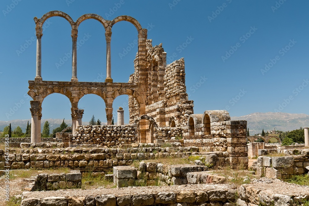 Anjar city was founded in the 8th century. Since 1984, the ruins of the
