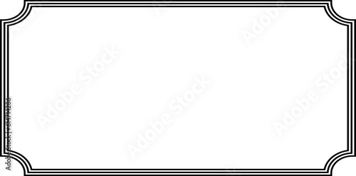 simple rectangular frame with copy space for text or design