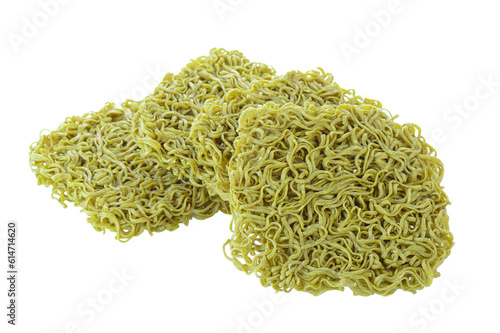 Dried organic green noodles on transparent png