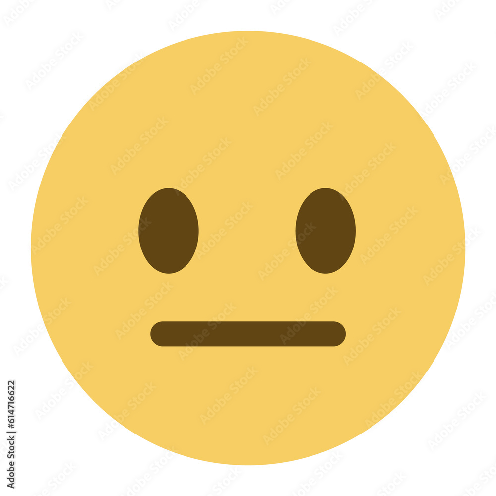 Top quality emoticon. Expressionless emoji. Straight face, emoticon with neutral line eyes and mouth. Yellow face emoji. Popular element. Top quality emoticon. Expressionless emoji. Straight face, emoticon with neutral line eyes and mouth. Yellow face emoji. Popular element.