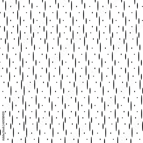 Dots and oblong dashes form a texture